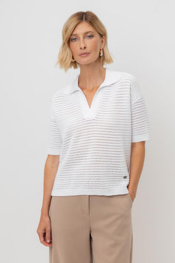 ЕВ 30202/кипенно-белый джемпер жен