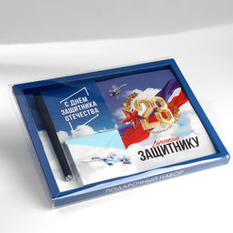 Подарочный набор: ежедневник А6, блок с липким слоем, ручка 23 февраля: Лучшему защитнику - Artfox фото 6