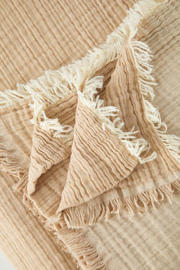 Trendyolmilla Home Bej Muslin Puskullu Cift Taraftl? Kullan?labilir Cift Kisilik Yatak Ortusu TPHSS25CYO00000  фото 8