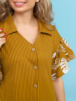 868 Платье "Горчичный"