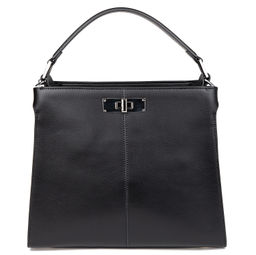 TH-879-1 black женская кожаная сумка "Тоут" Barcelo Biagi