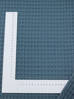 Вафельное премиум-полотно Бохо цв.мурена винтаж, ш.1.5м, хлопок-100%, 275гр/м.кв - Купава фото 3