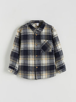 Uzun Kollu Ekose Erkek ?ocuk G?mlek