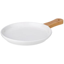 ТАРЕЛКА LEFARD NATIVE С ДЕРЕВ. РУЧКОЙ 30,5*20*2,2 СМ (КОР=24ШТ.)