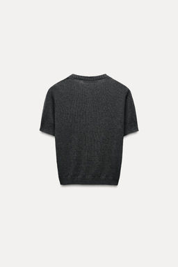BASIC PLAIN SHORT SLEEVE KNIT CARDIGAN - Zara фото 10