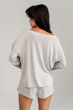 1506 БЕЛАЯ ПИЖАМА (РОМБ) - Karolina фото 12