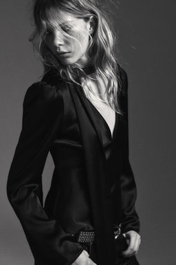 FOULARD SATIN SHIRT - Zara фото 2