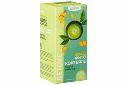 Фитококтейль "Детокс с псиллиумом", 5 стиков по 10 г Алфит 8475