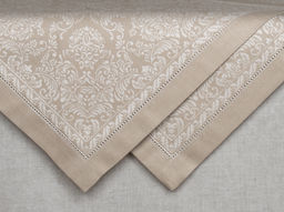 01с-44ЯК Салфетка 45*45 "Романтика" цв. бежевый (по 6 шт