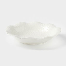 Тарелка обеденная Воздушность, 1.1 л, d=28 см, керамика, белая