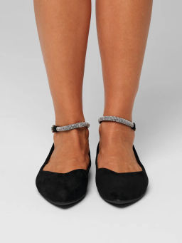 Балетки жен., черный, рем, э/з - SOFIT фото 5