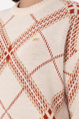 Женский кремовый меланжевый свитер Дополнительная скидка 11% в корзине - U.s. polo assn фото 7