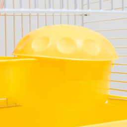 Клетка для грызунов Пижон, 23 х 17 х 26 см, эмаль, жёлтая  фото 7