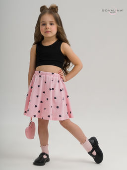 Костюм Мальвина КТ черный-черные сердечки - Sovalina фото 3