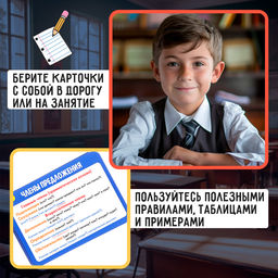 Полезные выручалки «Русский язык 5-6 класс», 16 карточек, 10+