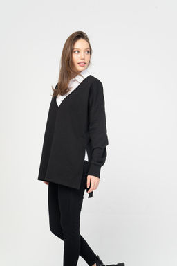 Джемпер женский 230L3-16 черный - Solo mio фото 3