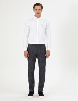 Мужские темно-синие брюки из плотной ткани - U.s. polo assn фото 7