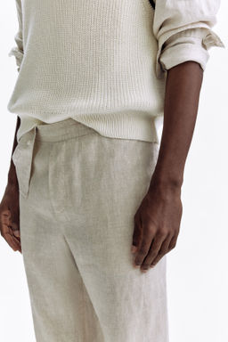 Pantal?n de lino Regular Fit - H&m фото 8