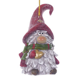 Фигурка декоративная подвесная "Гном", L5,5 W5 H10 см, 2в.