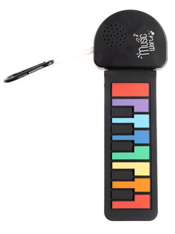 Музыкальное пианино, с сенсорным нажатием и карабином, детское