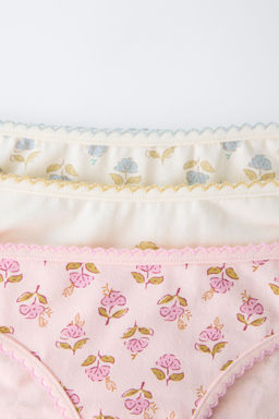 6-14 YEARS/ THREE-PACK OF BOHO BRIEFS - Zara фото 2