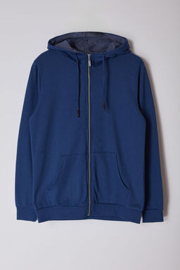 Trendyolmilla Man Lacivert Regular/Normal Kesim Erkek Sweatshirt TEDAW25CE00002