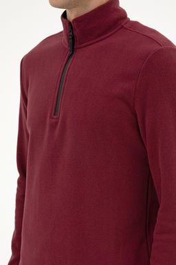 Erkek Bordo Basic Sweatshirt Sepette S_rpriz _ndirim - U.s. polo assn фото 7