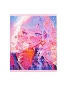 Набор тетрадей, 48 листов в клетку, Calligrata «В розовых очках», серые листы, 5 штук