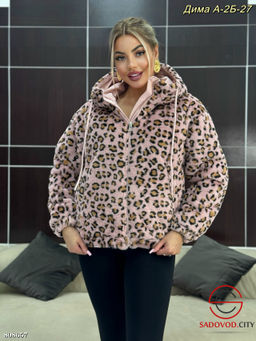 шубка женская с леопардовым принтом - Bruno фото 6