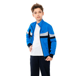 RODOS Спортивный костюм для мальчика весна/лето М-188 Синий/Голубой/Меланж фото 4