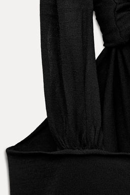 GOLD APPLIQUE KNOT TOP - Zara фото 4