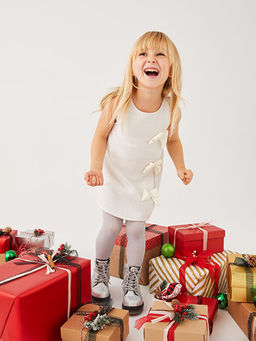 Bisiklet Yaka Fiyonk Detayl? K?z Bebek Elbise - Waikiki фото 2