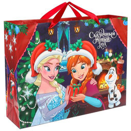 Пакет ламинированный горизонтальный, 40 x 31 x 11,5 см С Новым годом, Холодное сердце, МИКС