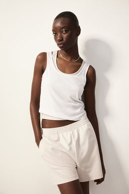 Pantalon corto en sudadera