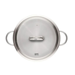 1364 GIPFEL Кастрюля SIGNO 26x20см/10 л со стеклянной крышкой, с индукционным капсульным дном. Материал: нерж сталь 18/10. Толщина: 0,8мм
