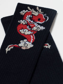 Цена за 2 пары. Носки новогодние темно-синий - Conte elegant фото 4