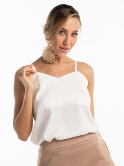 Топ шелковый молочный - Odis фото 5