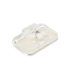 Цена за 3 шт. Держатель самоклеящийся для проводов и гирлянд ТУНДРА krep, прозрачный, 12 шт.