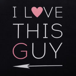 Фартук Этель I Love this guy 60×70 см, 100% хлопок, репс 210 г/м²