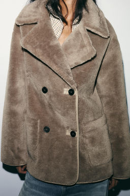 REVERSIBLE DOUBLE-FACED COAT - Zara фото 3