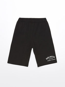 Beli Lastikli Bask?l? Erkek ?ocuk Pijama ?ort