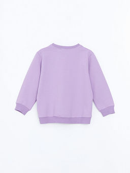 Bisiklet Yaka Bask?l? K?z Bebek Sweatshirt - Waikiki фото 3