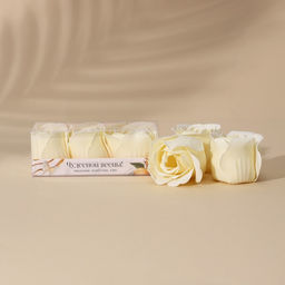 Мыло твердое лепестковое Чудесной весны!, 3 шт, цвет шампань