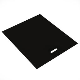 Цена за 50 шт. Пакет полиэтиленовый с вырубной ручкой, чёрный, 50×60 см, 70 мкм