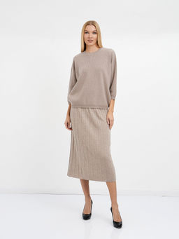 юбка плиссированная из шерсти