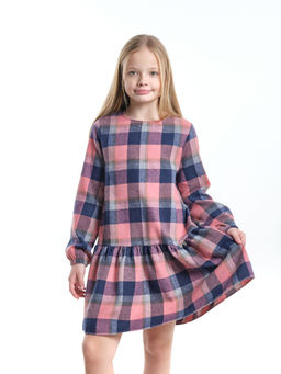 Платье для девочки нарядное детская одежда выпускной UD 7861 бежевая клетка - Mini maxi фото 10