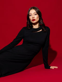 Платье женское макси в черном цвете - Mark formelle фото 9