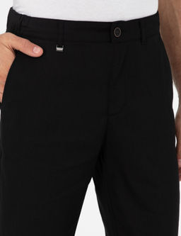 Черные брюки-морковки из плотной ткани - Cacharel фото 5