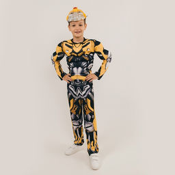 Карнавальный костюм «Робо-мэн», рост 128–134 см, комбинезон, маска