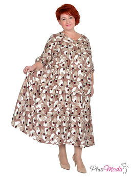 Платье Модель №1529 размеры 44-84 - Plusmoda фото 3